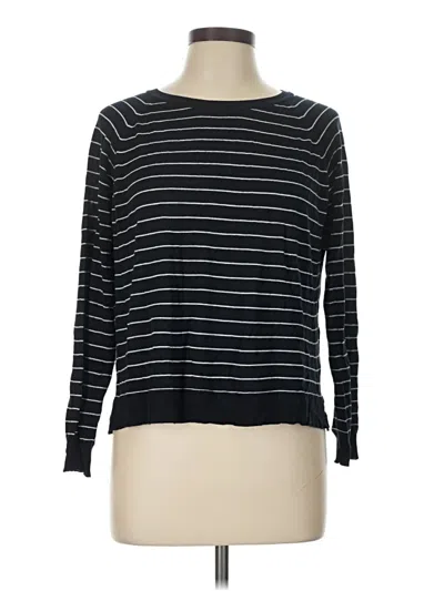 Pre-owned Zara Long Sleeve T-shirt In Black