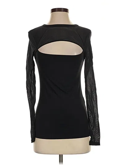Pre-owned Zara Long Sleeve T-shirt In Black