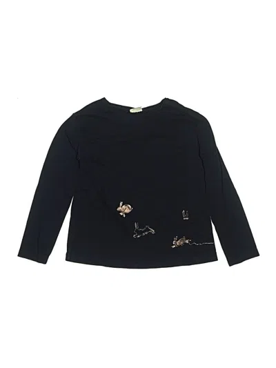 Pre-owned Zara Kids' Long Sleeve T-shirt In Blue