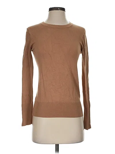 Pre-owned Zara Long Sleeve T-shirt In Brown