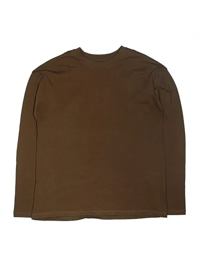 Pre-owned Zara Kids' Long Sleeve T-shirt In Brown