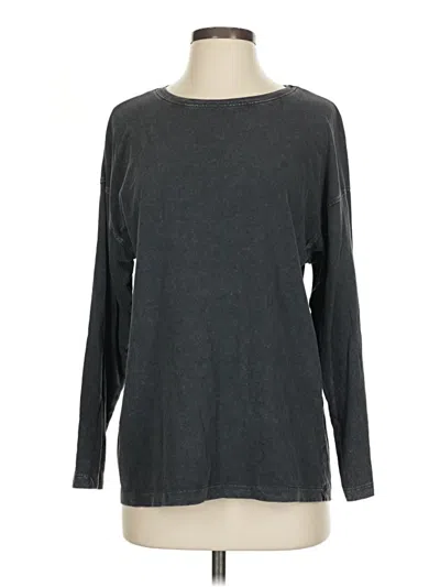 Pre-owned Zara Long Sleeve T-shirt In Gray