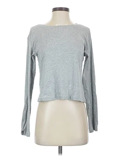 Pre-owned Zara Long Sleeve T-shirt In Gray