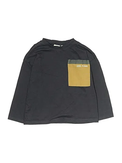 Pre-owned Zara Kids' Long Sleeve T-shirt In Gray