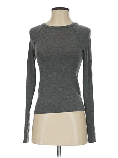 Pre-owned Zara Long Sleeve T-shirt In Gray