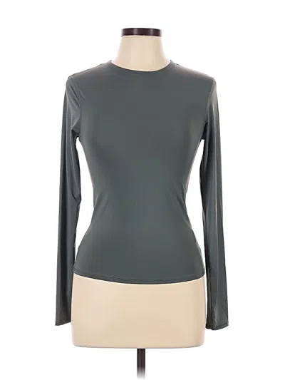 Pre-owned Zara Long Sleeve T-shirt In Gray