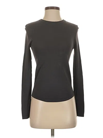 Pre-owned Zara Long Sleeve T-shirt In Gray