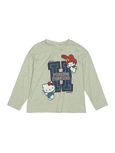 Pre-owned Zara Kids' Long Sleeve T-shirt In Gray