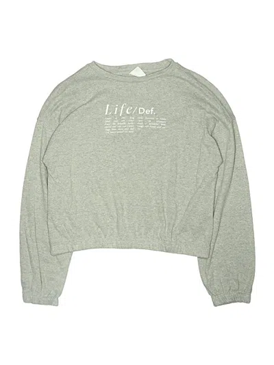 Pre-owned Zara Kids' Long Sleeve T-shirt In Gray