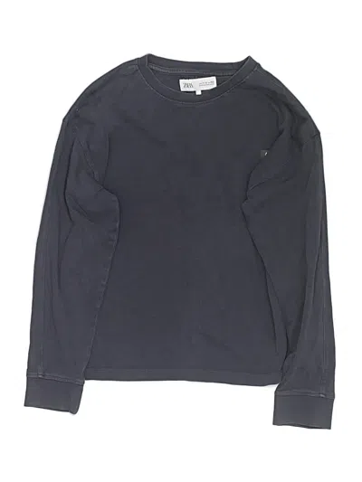 Pre-owned Zara Kids' Long Sleeve T-shirt In Gray