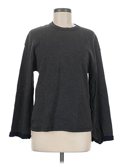 Pre-owned Zara Long Sleeve T-shirt In Gray