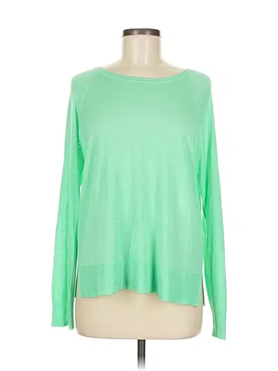 Pre-owned Zara Long Sleeve T-shirt In Green