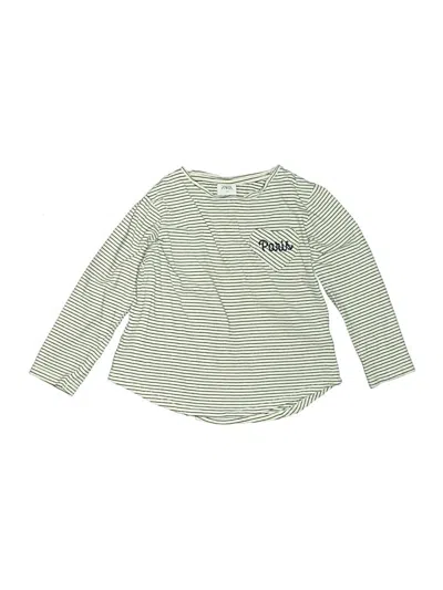 Pre-owned Zara Kids' Long Sleeve T-shirt In Green