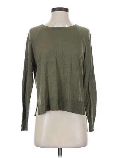 Pre-owned Zara Long Sleeve T-shirt In Green