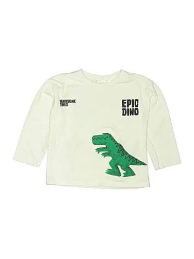 Pre-owned Zara Kids' Long Sleeve T-shirt In Green
