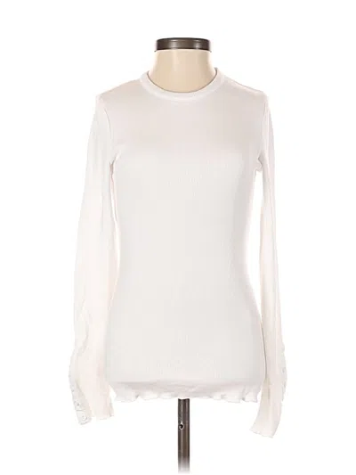 Pre-owned Zara Long Sleeve T-shirt In Ivory