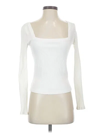 Pre-owned Zara Long Sleeve T-shirt In Ivory