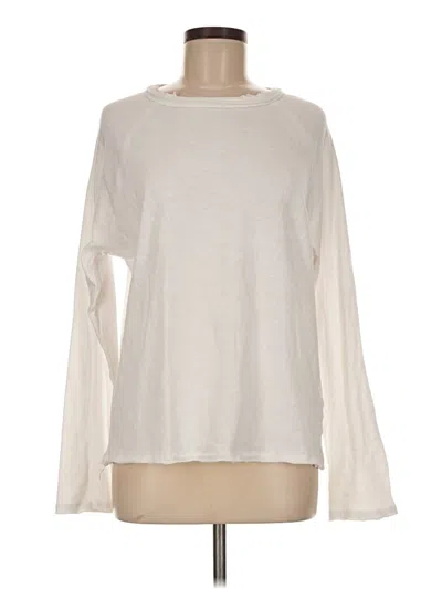 Pre-owned Zara Long Sleeve T-shirt In Ivory