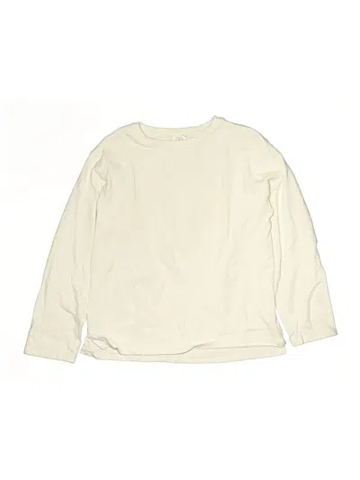 Pre-owned Zara Kids' Long Sleeve T-shirt In Ivory