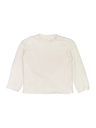 Pre-owned Zara Kids' Long Sleeve T-shirt In Ivory