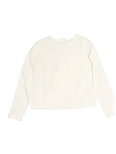 Pre-owned Zara Kids' Long Sleeve T-shirt In Ivory