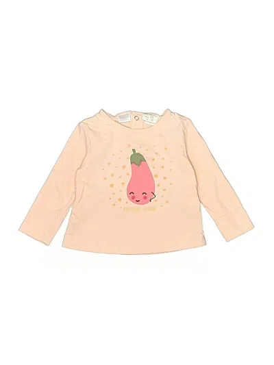 Pre-owned Zara Babies' Long Sleeve T-shirt In Pink