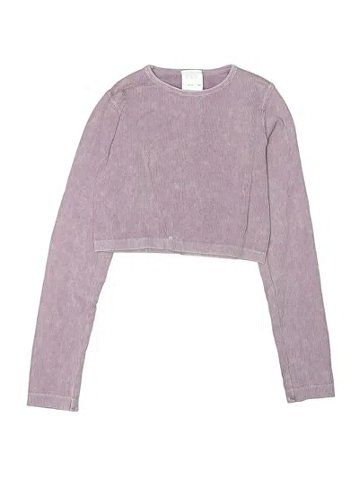 Pre-owned Zara Kids' Long Sleeve T-shirt In Purple