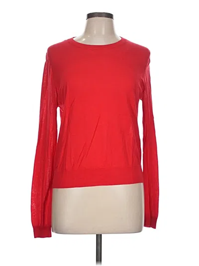 Pre-owned Zara Long Sleeve T-shirt In Red