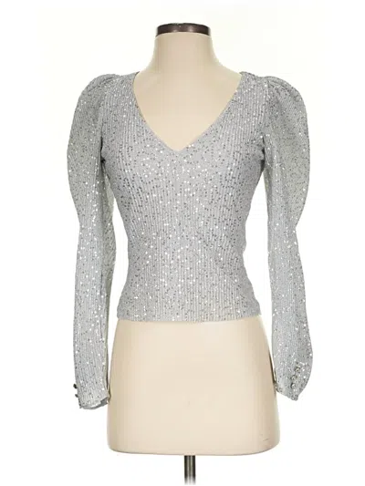 Pre-owned Zara Long Sleeve T-shirt In Silver