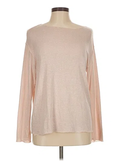 Pre-owned Zara Long Sleeve T-shirt In Tan