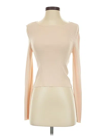 Pre-owned Zara Long Sleeve T-shirt In Tan