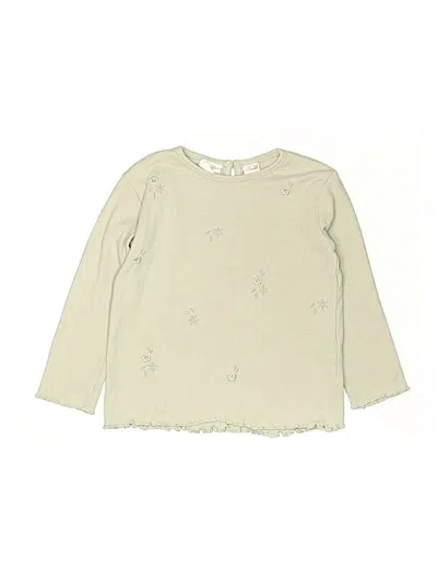 Pre-owned Zara Kids' Long Sleeve T-shirt In White