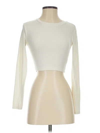 Pre-owned Zara Long Sleeve T-shirt In White