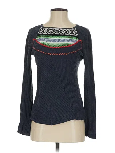 Pre-owned Zara Long Sleeve T-shirt In White