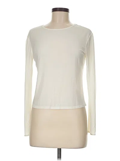 Pre-owned Zara Long Sleeve T-shirt In White