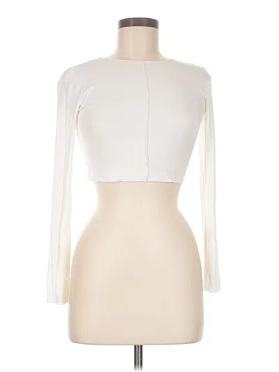 Pre-owned Zara Long Sleeve T-shirt In White