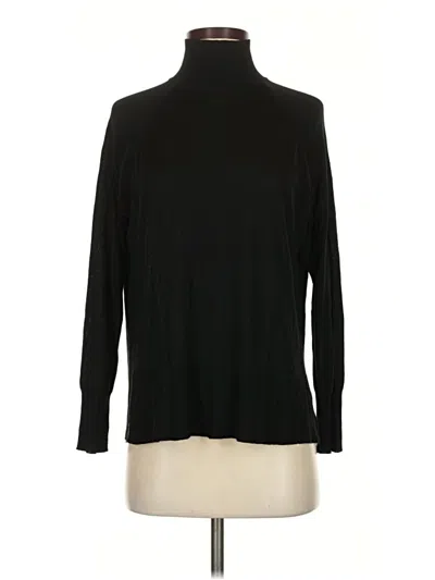 Pre-owned Zara Long Sleeve Turtleneck In Black