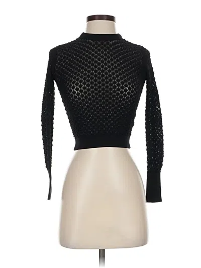 Pre-owned Zara Long Sleeve Turtleneck In Black