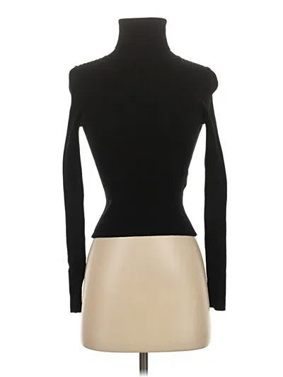 Pre-owned Zara Long Sleeve Turtleneck In Black