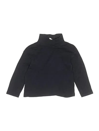 Pre-owned Zara Kids' Long Sleeve Turtleneck In Black