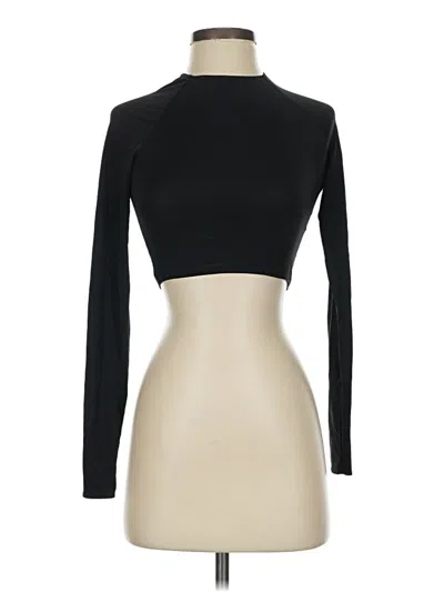 Pre-owned Zara Long Sleeve Turtleneck In Black