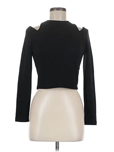 Pre-owned Zara Long Sleeve Turtleneck In Black