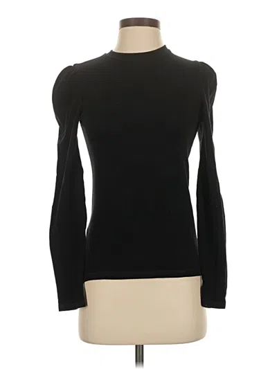 Pre-owned Zara Long Sleeve Turtleneck In Black