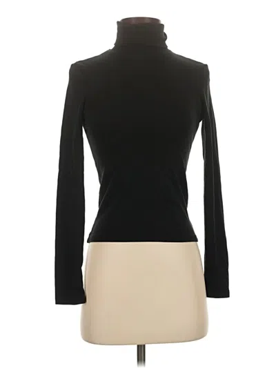 Pre-owned Zara Long Sleeve Turtleneck In Black