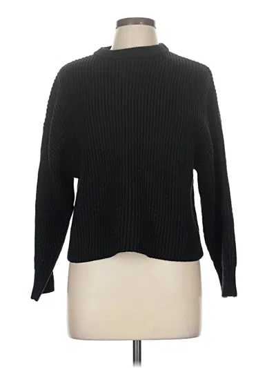 Pre-owned Zara Long Sleeve Turtleneck In Black