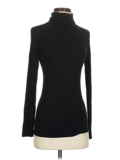 Pre-owned Zara Long Sleeve Turtleneck In Black