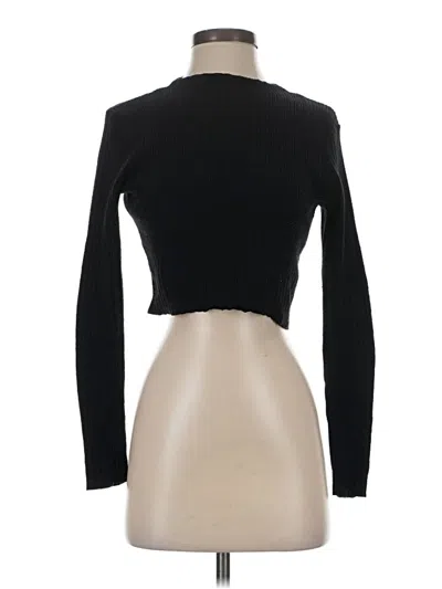 Pre-owned Zara Long Sleeve Turtleneck In Black