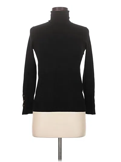 Pre-owned Zara Long Sleeve Turtleneck In Black