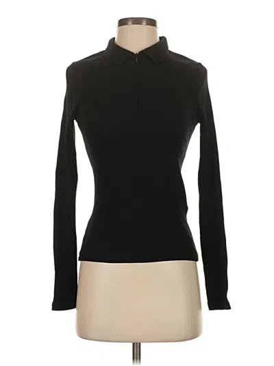 Pre-owned Zara Long Sleeve Turtleneck In Black
