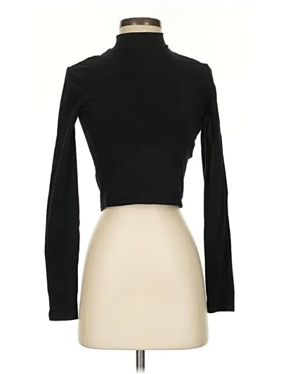 Pre-owned Zara Long Sleeve Turtleneck In Black